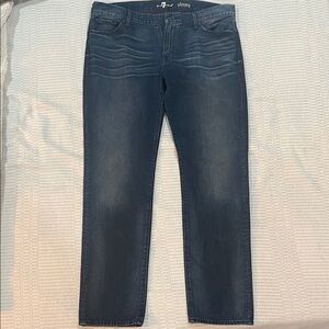 Never Been Worn 7 For All Mankind Men's Dark Blue Slim Jeans